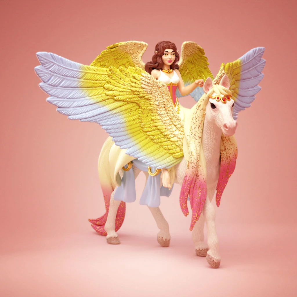 Alternate Octane render of the Bayala Gabriella Mermaid toy sculpt by Anna Schmelzer