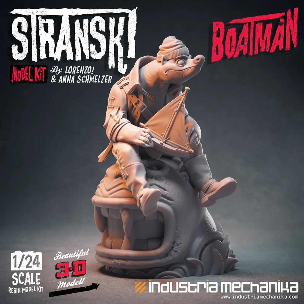 3D collectible sculpt of the Stranski Boatman character by Anna Schmelzer
