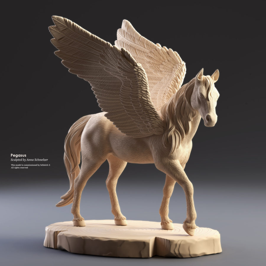 ZBrush Pegasus – Anna Schmelzer for Schleich Toy 3D – Right
