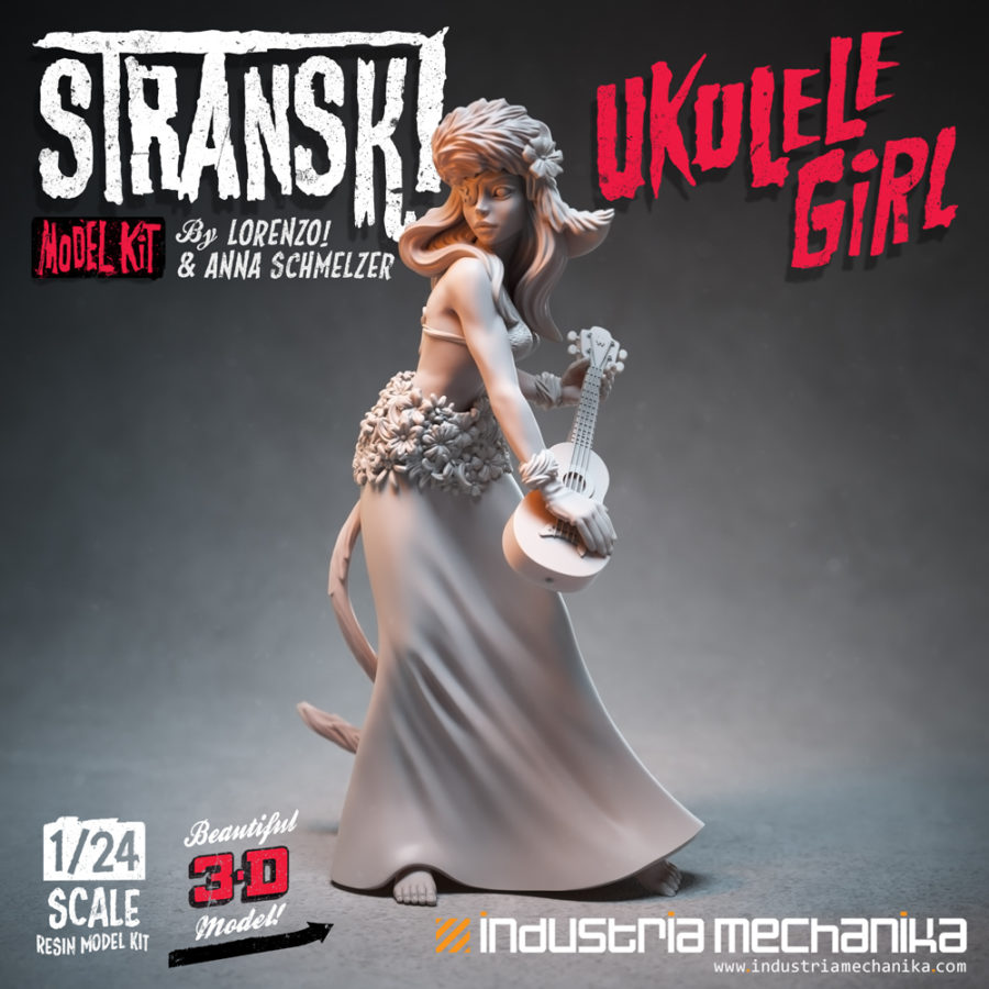 Ukulele Girl Stranski model Anna Lorenzo IndustrianMechanika Collectibles