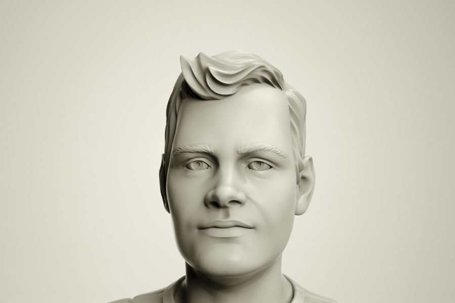Brad_sculpted by Anna Schmelzer Zbrush 2018