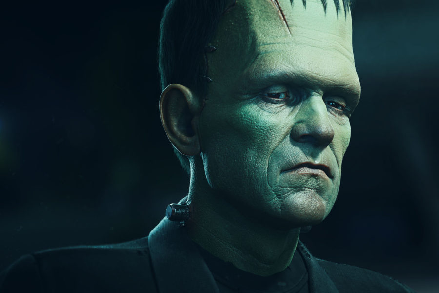 Frankensteins monster sculpted in Zbrush Anna Schmelzer